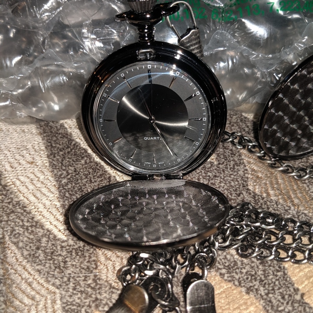 Satin Gunmetal Pocketwatch
